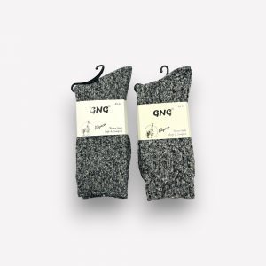 Alpakas vilnas vīriešu zeķes Alpaca Thermo (pelēkas ar strīpām) - Image 2