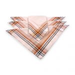 Klasisks auduma kabatlakatiņš vīriešiem 36×36 cm (bēšs)