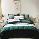 200×220 Gultas veļas komplekts Luna Home ar palagu, 100% kokvilna satīns