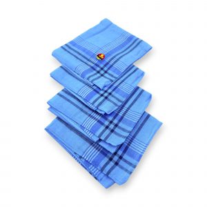 Klasisks auduma kabatlakatiņš vīriešiem 36×36 cm (gaiši zils)