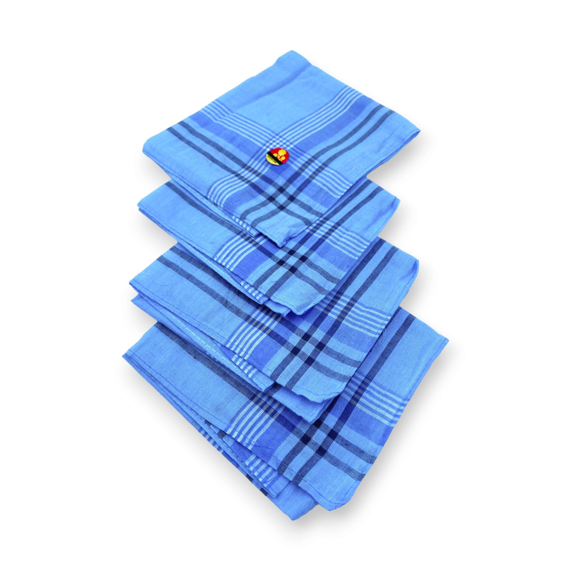 210 (1) Klasisks auduma kabatlakatiņš vīriešiem 36×36 cm (gaiši zils) - Image 1