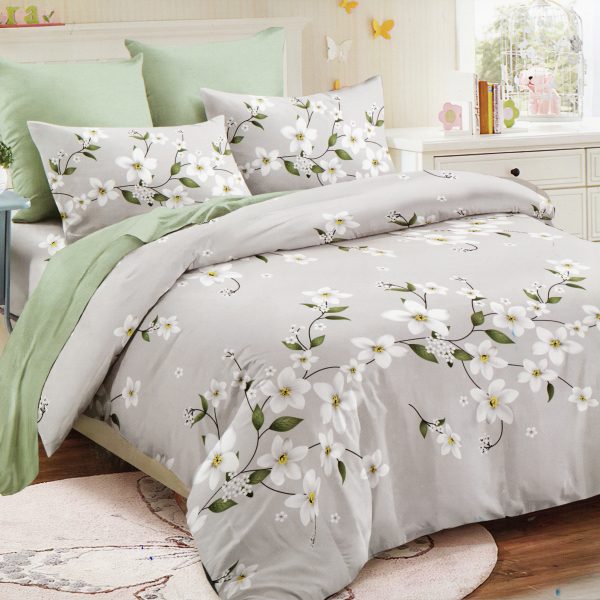 140×200 Gultas veļas komplekts Milano Zone ar palagu – 100% kokvilna satīns