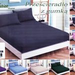 120x200 Palags ar gumiju Fashion Home Textiles / 100% kokvilna satīns (Zils)