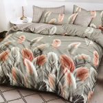 140×200 Gultas veļas komplekts Milano Zone ar palagu – 100% kokvilna satīns