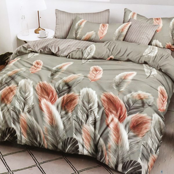 140×200 Gultas veļas komplekts Milano Zone ar palagu – 100% kokvilna satīns