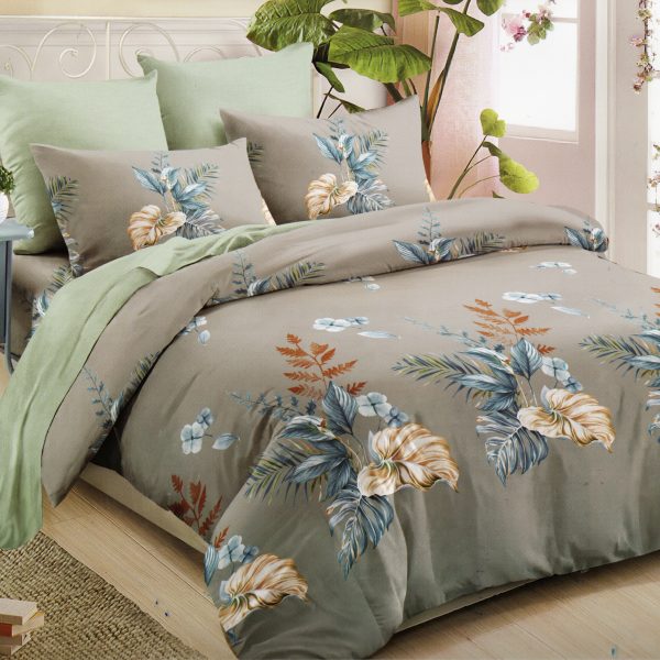 140×200 Gultas veļas komplekts Milano Zone ar palagu – 100% kokvilna satīns