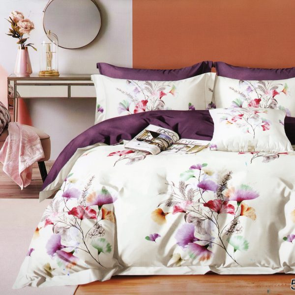 160×200 Gultas veļas komplekts by LUNA HOME / 100% kokvilna satīns / 3.daļas / Spilvendrānas 70×80 cm