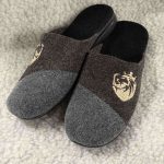 Vīriešu mājas čības no aitas vilnas (filcs)