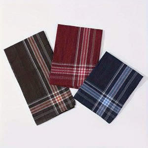 Klasiskie auduma kabatlakatiņi vīriešiem 36×36 cm (Iepākojums - 12 gab.) - Image 2