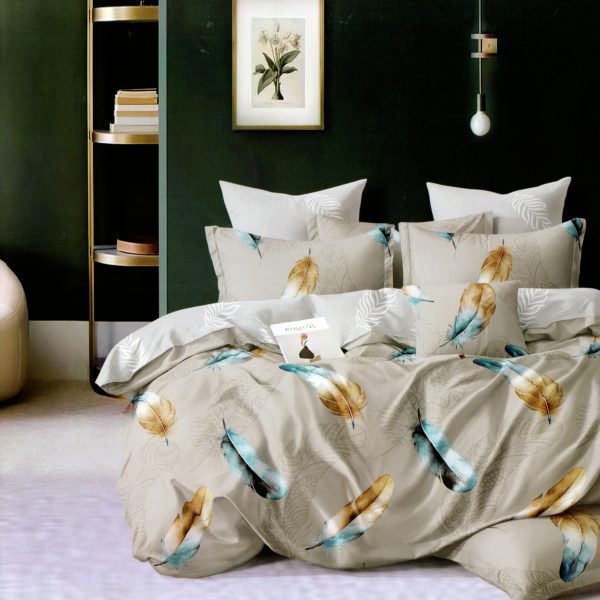 160×200 Gultas veļas komplekts by LUNA HOME / 100% kokvilna satīns / 3.daļas / Spilvendrānas 70×80 cm