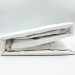 160×200 Palags ar gumiju by Mylano  Exclusive Collection / 100% kokvilna satīns (balts)