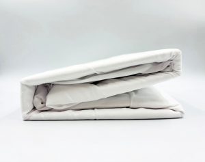 160×200 Palags ar gumiju by Mylano  Exclusive Collection / 100% kokvilna satīns (balts)