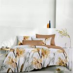 200×220 Gultas veļas komplekts Luna Home ar palagu, 100% kokvilna satīns