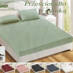 180×200 Palags ar gumiju - Fashion Home, 100% kokvilna satīns (gaiši zaļš)