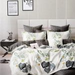 160×200 Gultas veļas komplekts Luna Home ar palagu, 100% kokvilna satīns