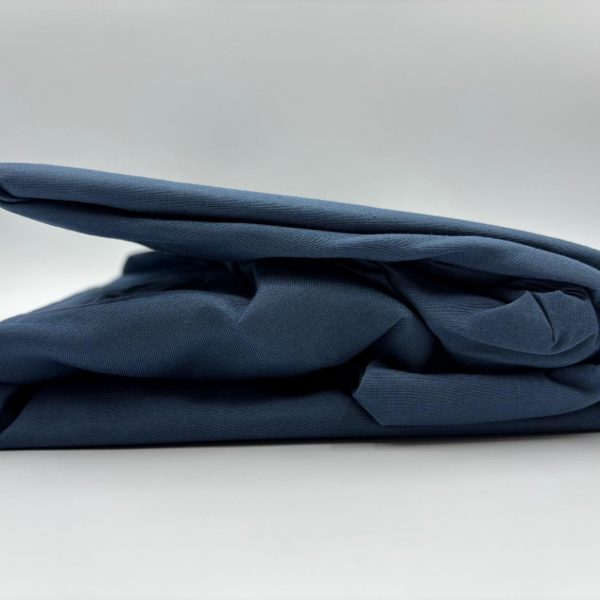 160×200 Palags ar gumiju by Mylano  Exclusive Collection / 100% kokvilna satīns (tumši zils)