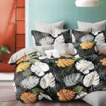 200×220 Gultas veļas komplekts Luna Home ar palagu, 100% kokvilna satīns