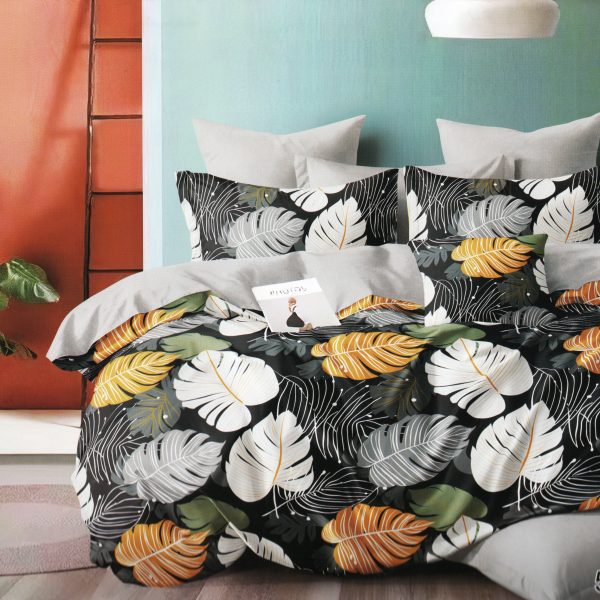 200×220 Gultas veļas komplekts Luna Home ar palagu, 100% kokvilna satīns
