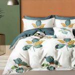 200×220 Gultas veļas komplekts Luna Home ar palagu, 100% kokvilna satīns