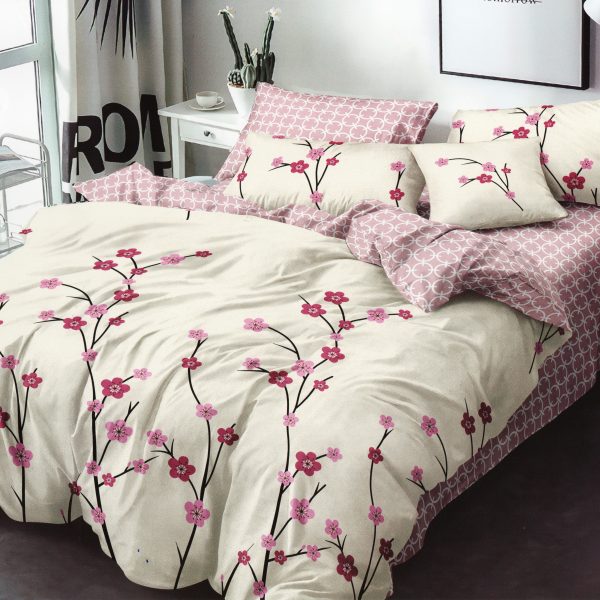 200x220 Gultas veļas komplekts Milano Zone ar palagu - 100% kokvilna satīns