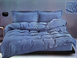 200×220 Luksusa satīna gultas veļas komplekts ar dekoratīvām mežģīnēm, palags ar gumiju (pelēks)