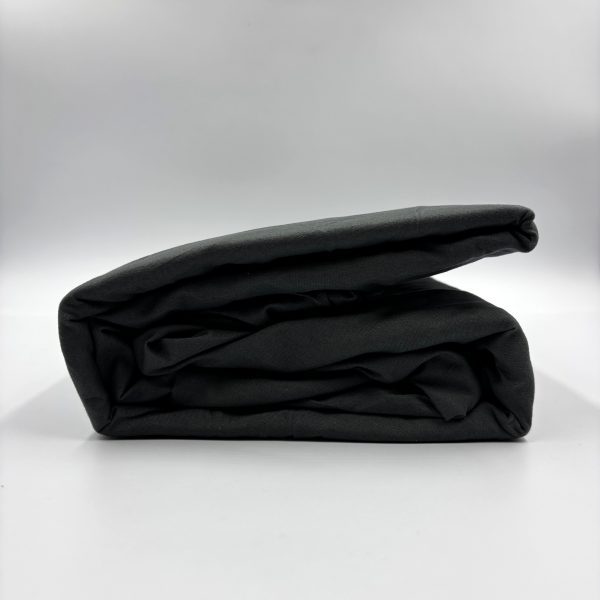 160×200 Palags ar gumiju by Mylano  Exclusive Collection / 100% kokvilna satīns (tumši pelēks)