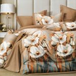 160×200 Gultas veļas komplekts Milano Zone ar palagu - 100% kokvilna satīns