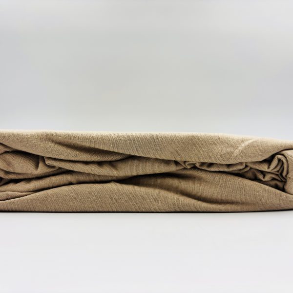 80×160 cm Bērnu kokvilnas palags ar gumiju – Premium komforts (bēšs)