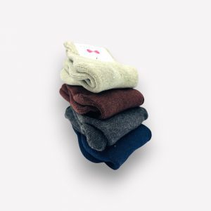 Siltas sieviešu ziemas zeķes no kokvilnas ,vidēja garuma, 4 dizaini - Image 3