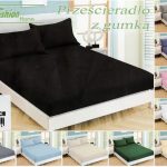 180×200 Palags ar gumiju - Fashion Home, 100% kokvilna satīns (melns)