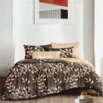 200×220 Gultas veļas komplekts Luna Home ar palagu, 100% kokvilna satīns