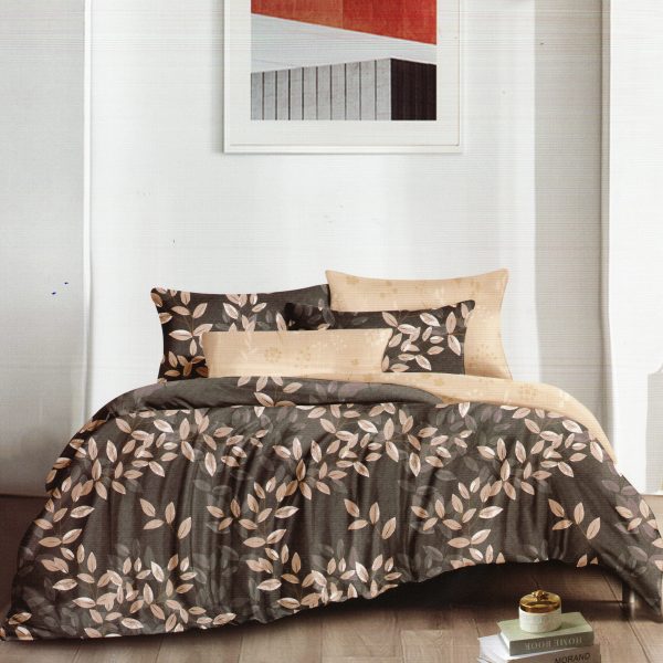 200×220 Gultas veļas komplekts Luna Home ar palagu, 100% kokvilna satīns