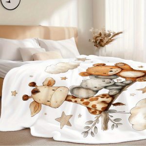 Bērnu mīkstais plīša pleds 70×100 cm – ideāls ratiņiem un gultiņai - Image 4