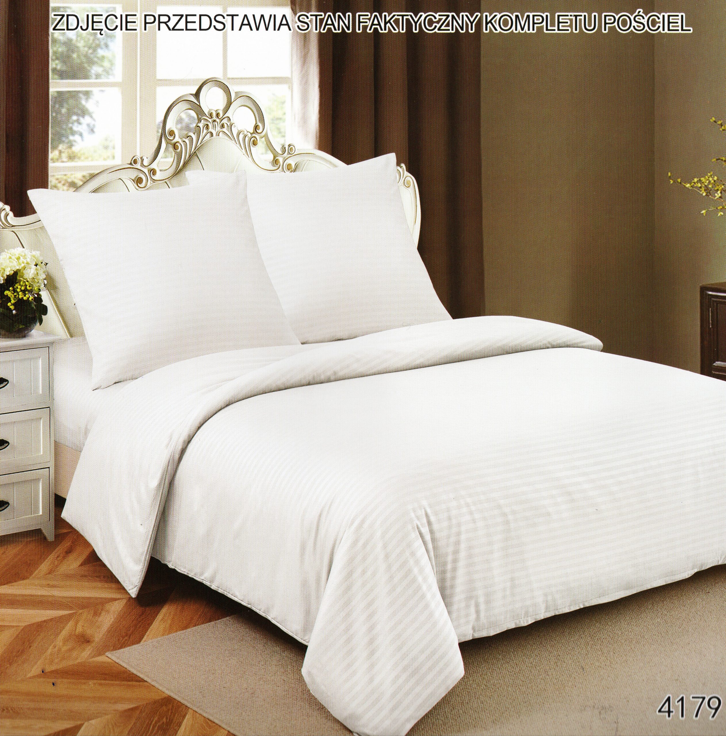 1236 200×220 Premium kvalitātes vienkrasainā gultas veļa LUNA HOME ar palagu– viesnīcu stila elegance, baltā krāsā - Image 1