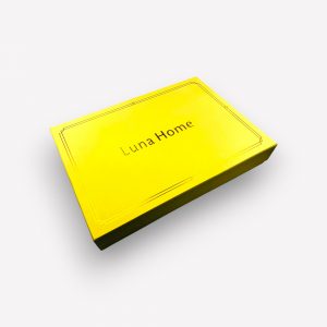 200×220 Premium gultas veļa ar palagu Luna Home dāvanu kastē, kokvilna satīns (tumši pelēks) - Image 4