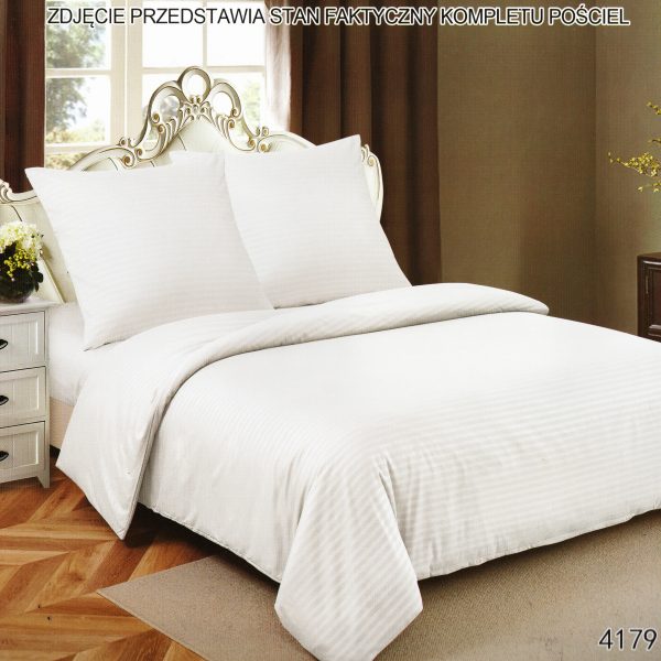 160×200 Premium kvalitātes vienkrasainā gultas veļa LUNA HOME ar palagu– viesnīcu stila elegance, baltā krāsā