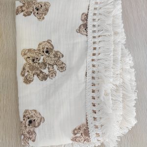 Mīksts kokvilnas pleds bērniem 80×65 cm – ideāls ratiņiem un gultiņai - Image 3