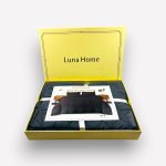 200×220 Premium gultas veļa ar palagu Luna Home dāvanu kastē, kokvilna satīns (tumši pelēks)