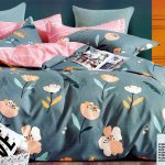 200x220 Flaneļa gultas veļa ar palagu - 100% kokvilna, bieza un silta