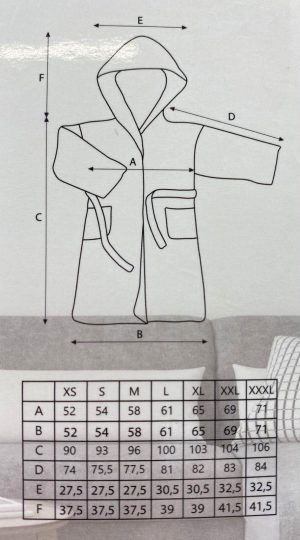 Mīksts mājas halāts Deco King XXXL (Brūns) - Image 4