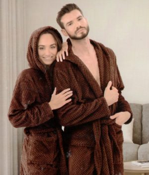 Mīksts mājas halāts Deco King XXXL (Brūns)