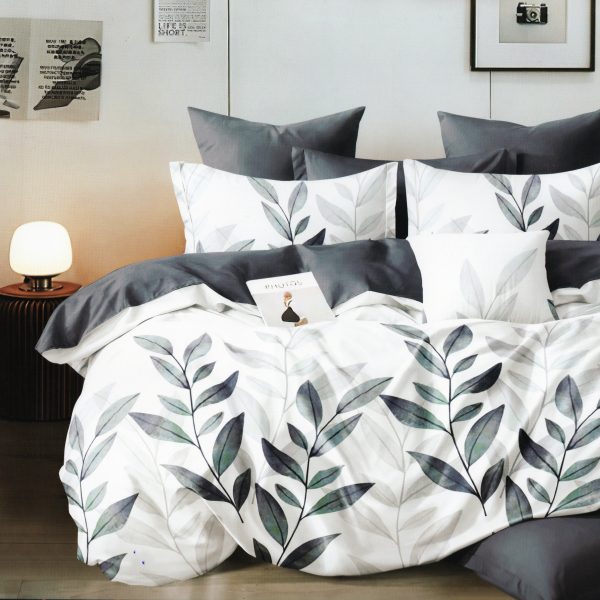160×200 Gultas veļas komplekts Luna Home ar palagu, 100% kokvilna satīns