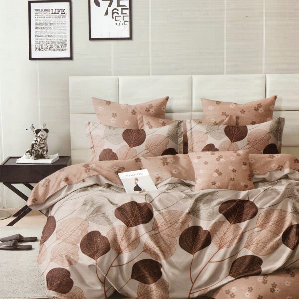 160×200 Gultas veļas komplekts Luna Home ar palagu, 100% kokvilna satīns