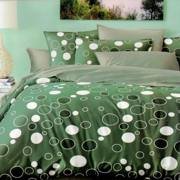 160×200 Gultas veļas komplekts Luna Home ar palagu, 100% kokvilna satīns