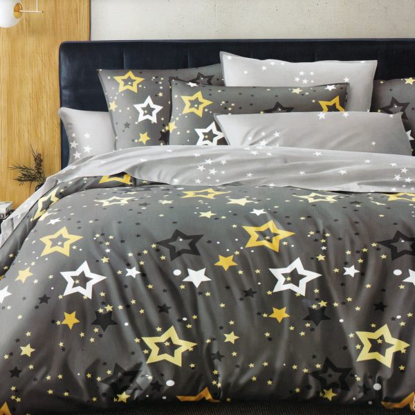 160×200 Gultas veļas komplekts Luna Home ar palagu, 100% kokvilna satīns