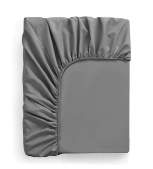 Palags ar gumiju Cotton World 160×200 +25 cm 100% kokvilna Premium kvalitāte/ pelēks - Image 2