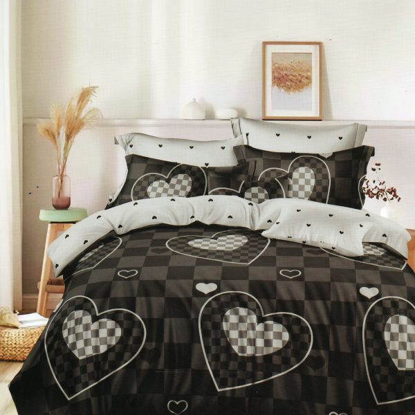 160×200 Gultas veļas komplekts Luna Home ar palagu, 100% kokvilna satīns