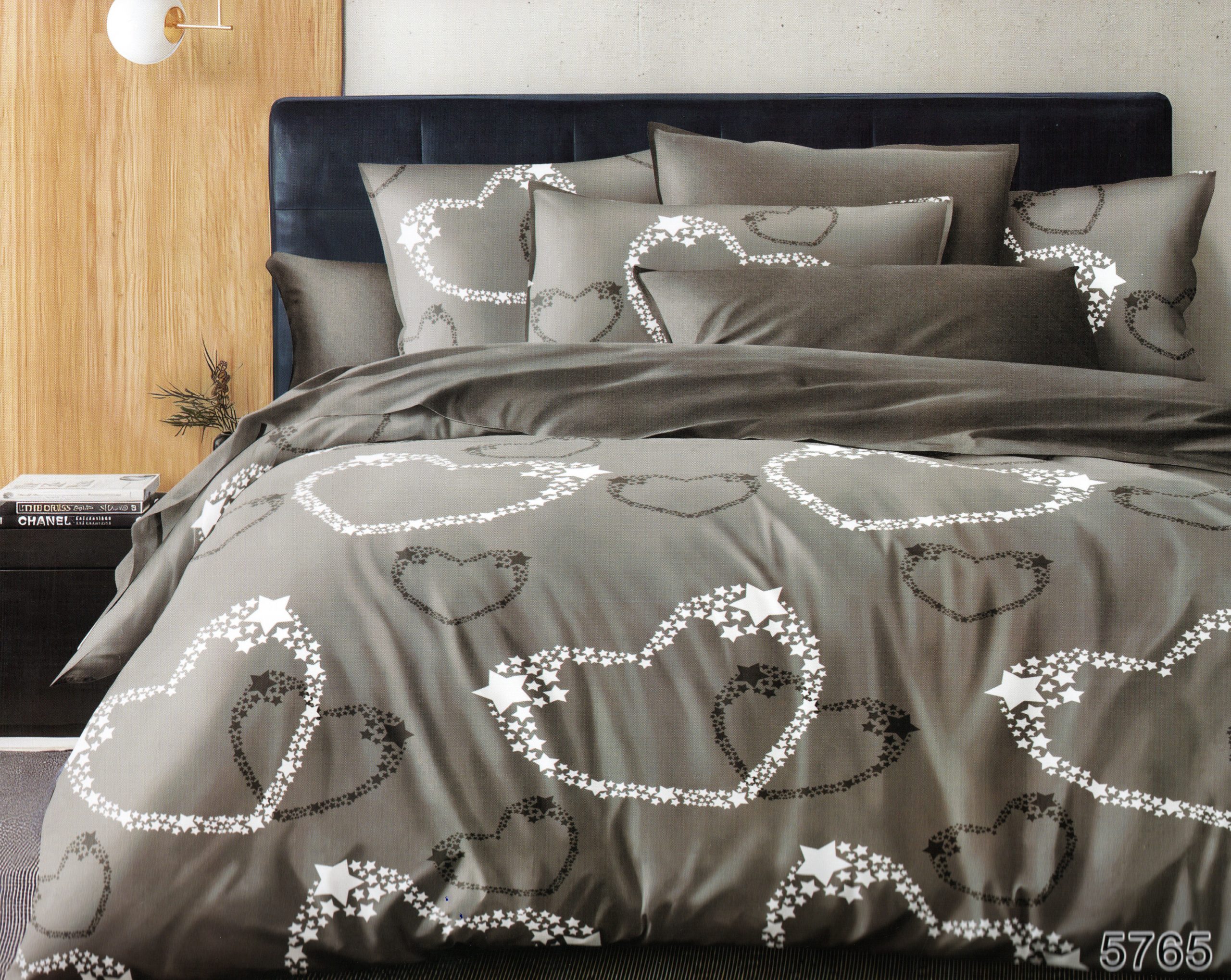 513 160×200 Gultas veļas komplekts Luna Home ar palagu, 100% kokvilna satīns - Image 1