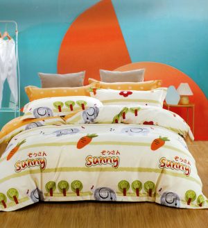 Gultas veļa 200×220 cm Luna Home – 100% kokvilna, 3. daļas, spilvendrānas 70×80