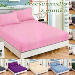 120x200 Palags ar gumiju Fashion Home Textiles / 100% kokvilna satīns (Rozs)